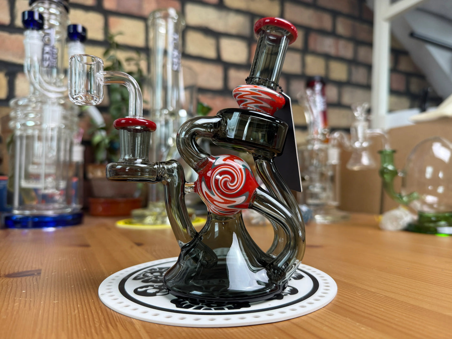 Phoenix Star Wig Wag Recycler Dab Rig | 6.8 inch