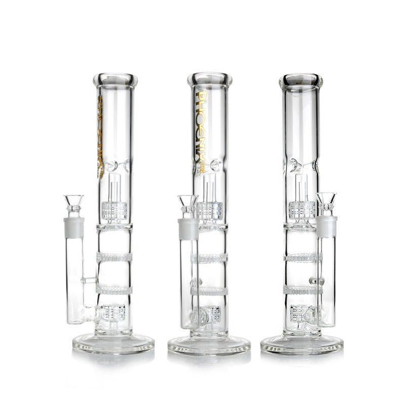 Phoenix Star Matrix Percolator Glass Bong | 14 inch