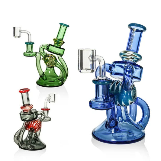 Phoenix Star Wig Wag Recycler Dab Rig | 6.8 inch