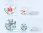Glass 3D Flower Terp Slurper Set