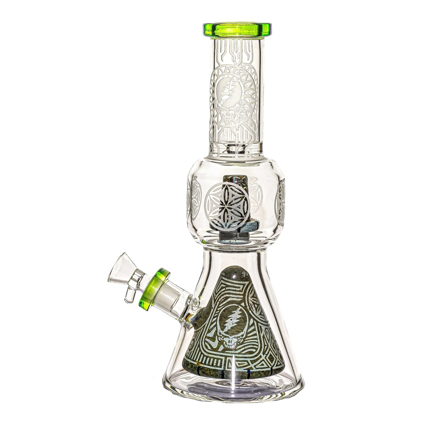 Glass Head Sacred Roots Beaker Bong | 12 inch