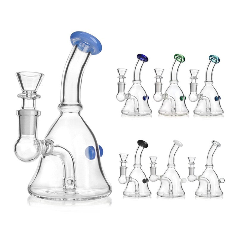 Bubbler Bong with Fixed Diffused Downstem 6 inch - view 2