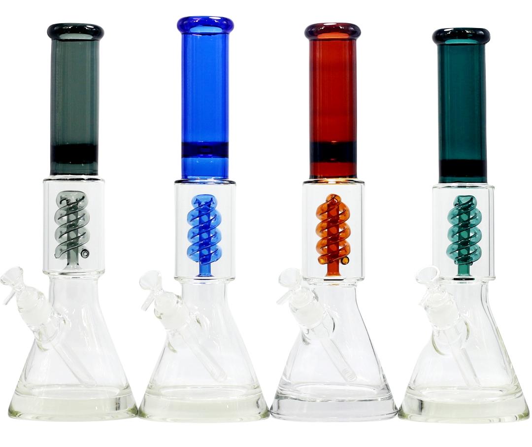 Coil Perc Beaker Bong | 16 Inch
