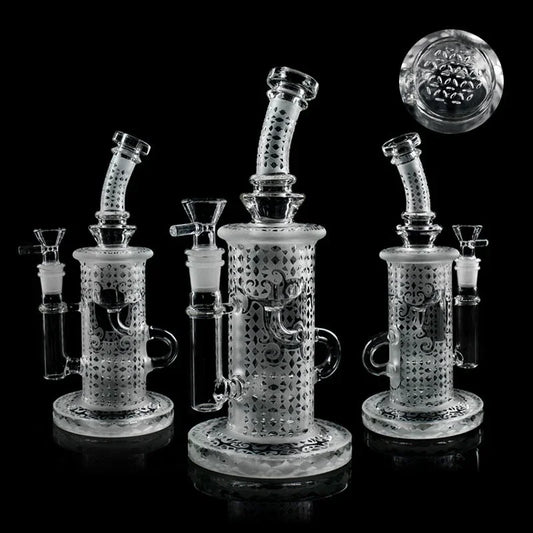 Glass Head Klein Recycler | 9 inch