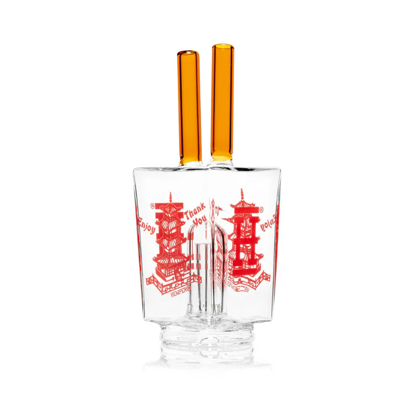 Hemper 5.3 Inch Chinese Takeout Puffco Peak Glass Top