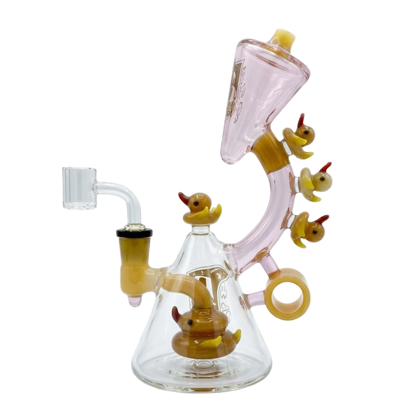 Rubber Duck Recycler Dab Rig | 6inch