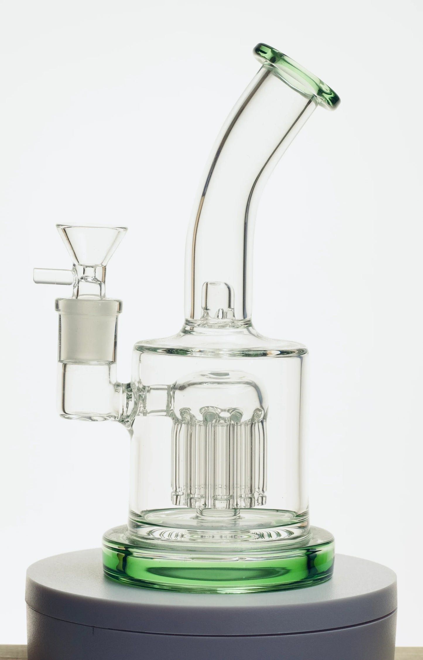 Palm Tree Perc Bubbler Rig with Splash Guard | 8inch