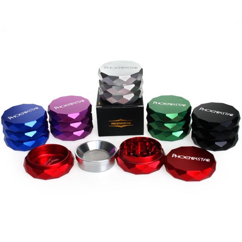 Phoenix Star Diamond Cut Aluminum Grinder | 63mm