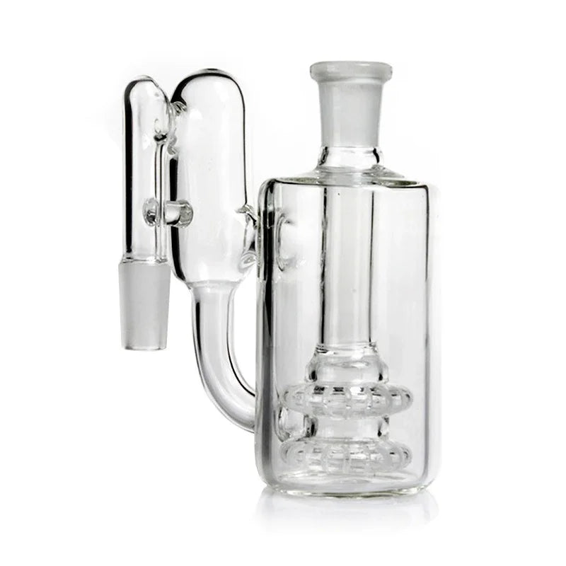 Double Showerhead Recycler Ash Catcher | 14.5mm | 90 degree