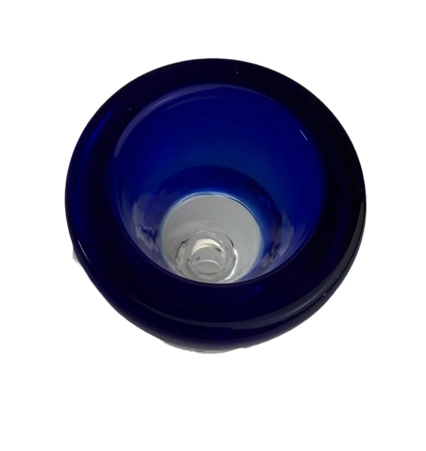 Glass Drum Bowl with Clear Ring – 14mm Male
