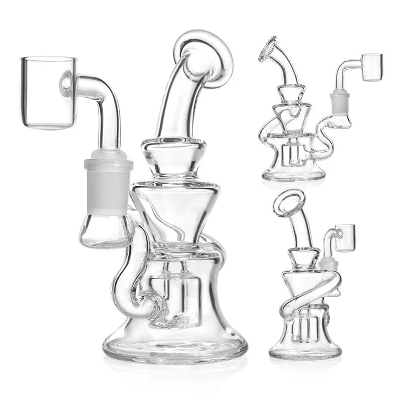 Micro Percolator Recycler Dab Rig | 5.5 inch