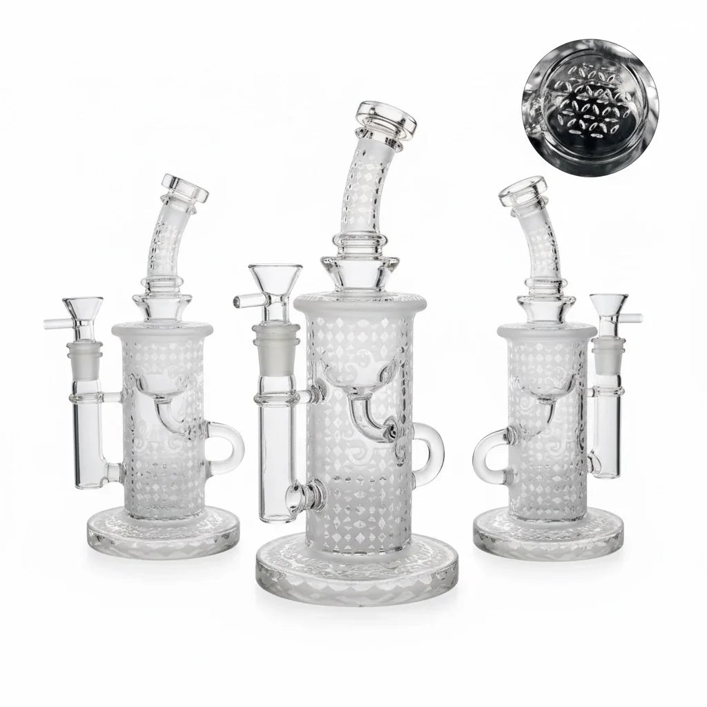 Glass Head Klein Recycler | 9 inch