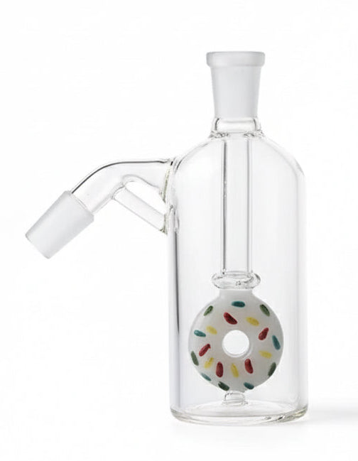 Glass Head Donut Perc Ash Catcher | 14.5mm | 90 degree
