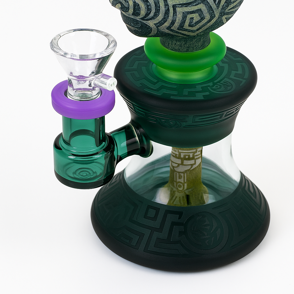 Glass Head Tribal Spirit Beaker Bong | 10 inch