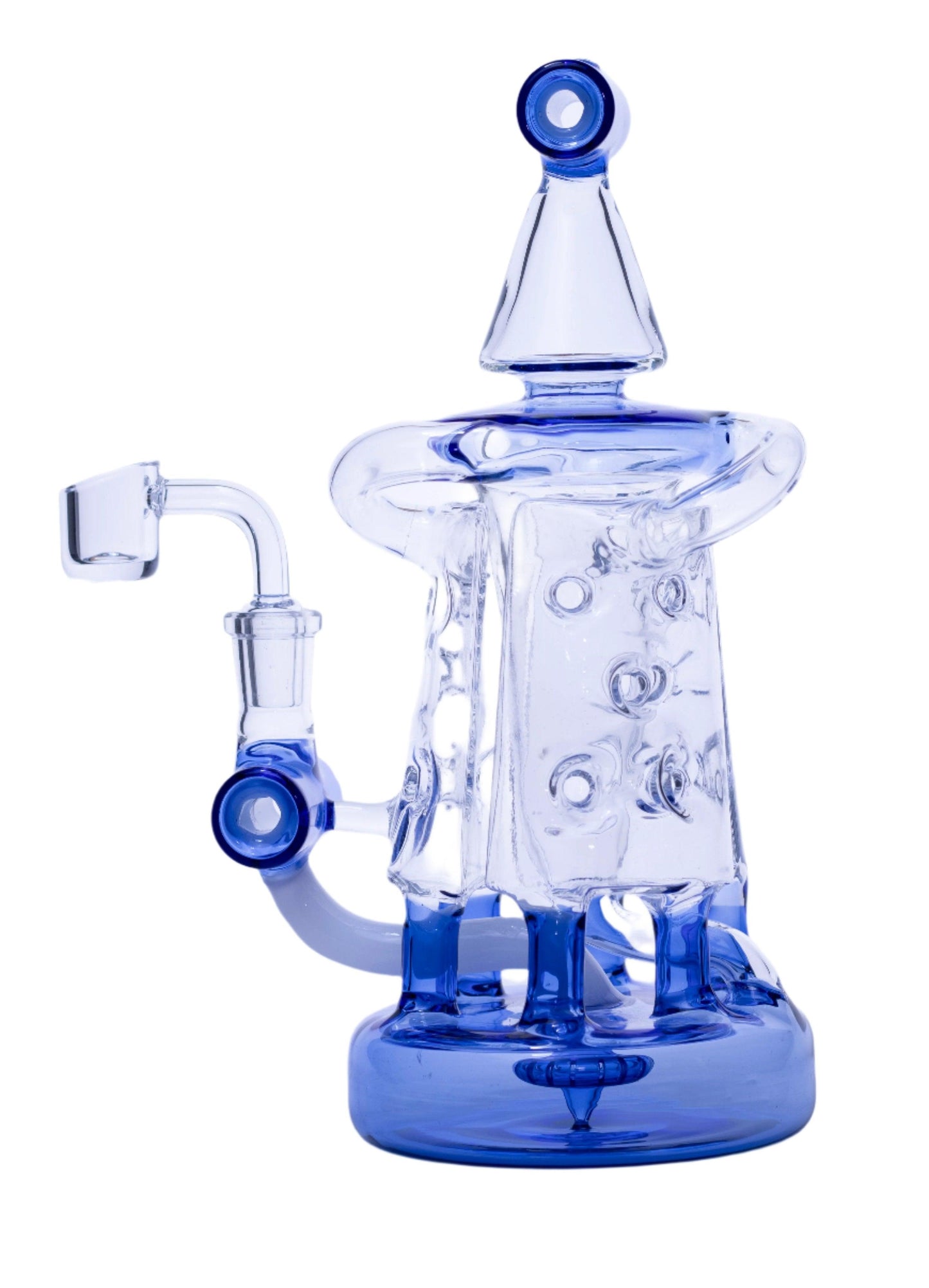 Glass Head Recycler Dab Rig | 9.5 inch