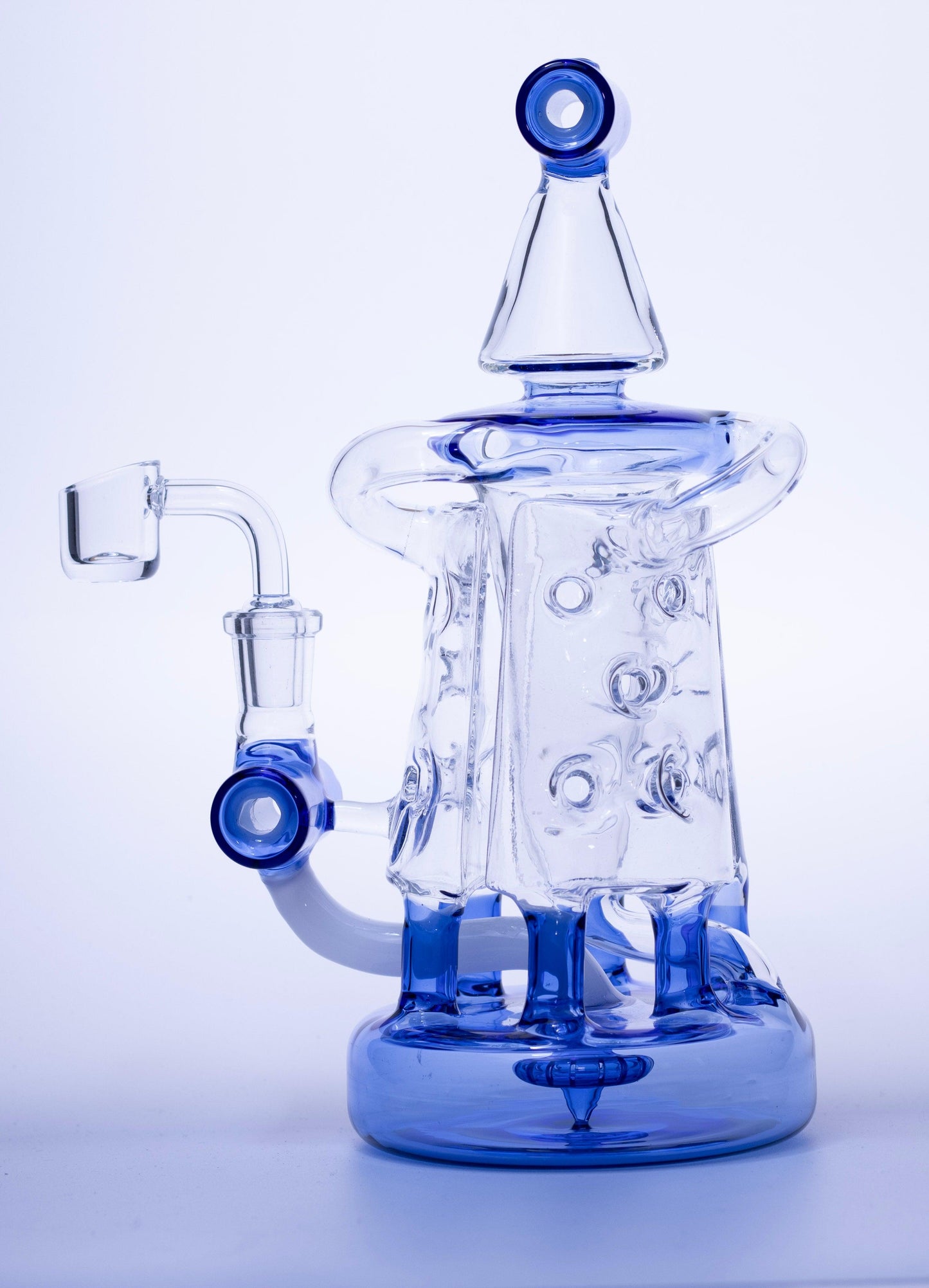 Glass Head Recycler Dab Rig | 9.5 inch
