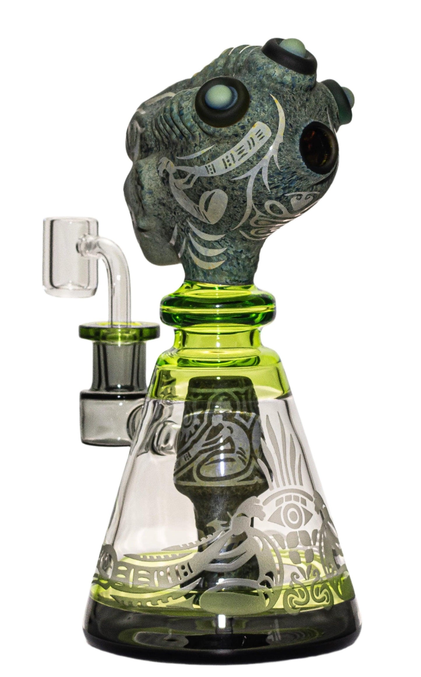 Glass Head Alien Oracle Dab Rig | 8.5 inch