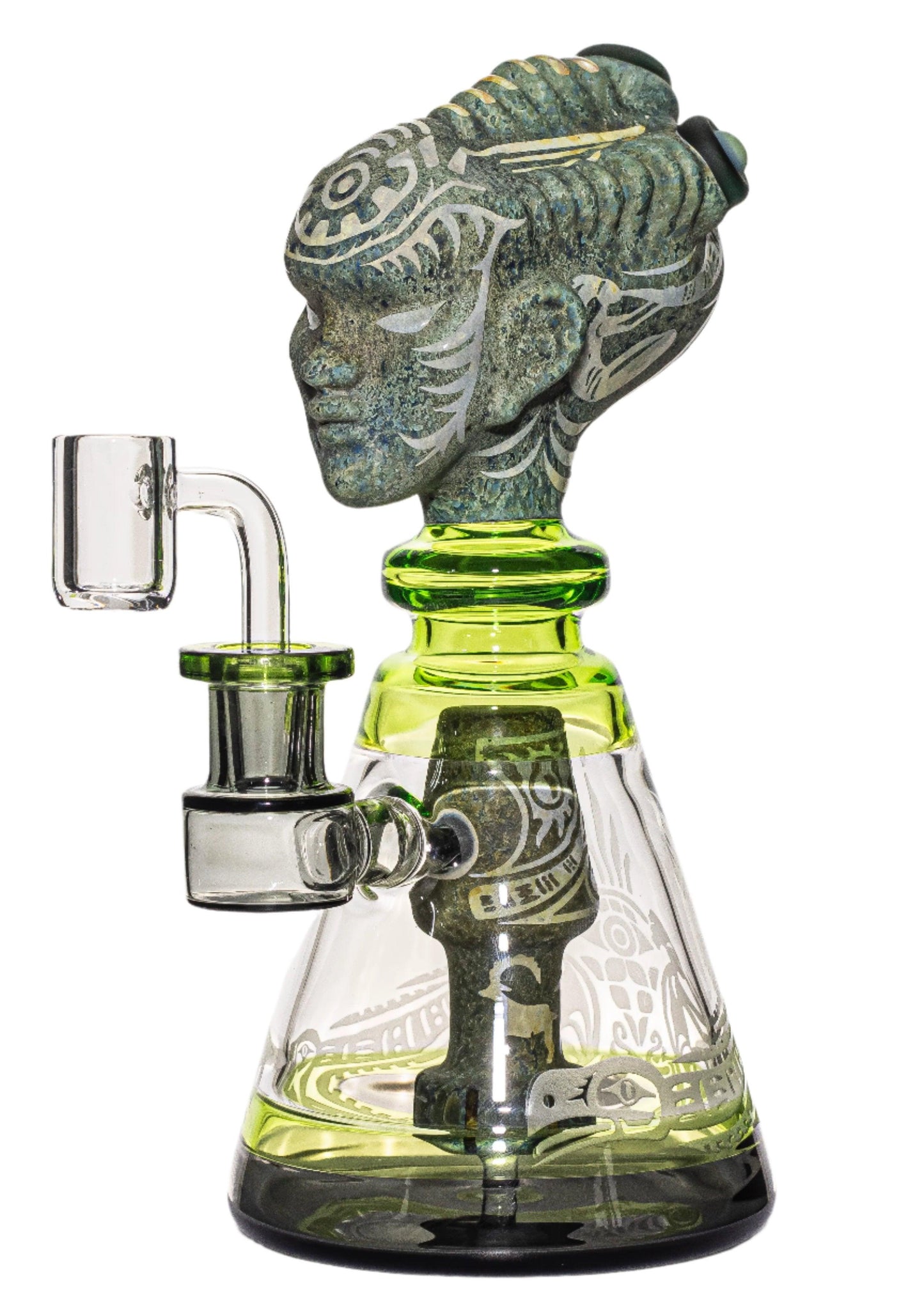 Glass Head Alien Oracle Dab Rig | 8.5 inch