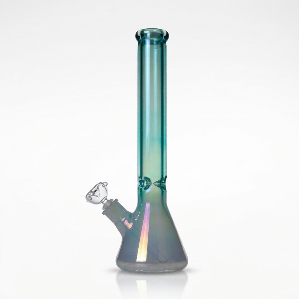 Holographic Rainbow Beaker Bong | 16inch | 9mm Thick Glass