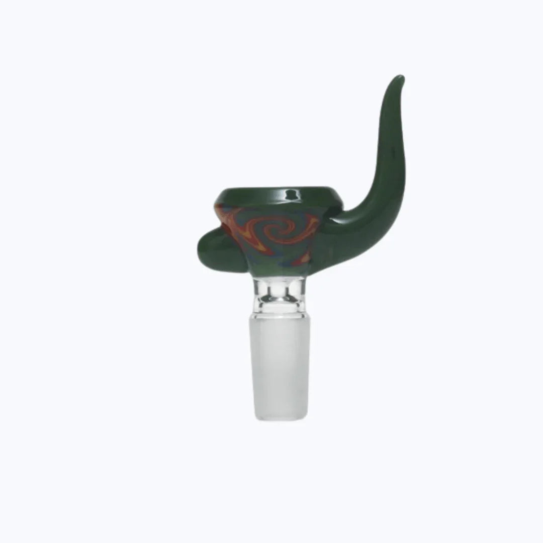 Colourful Bong Bowl with Handle | 14.5mm