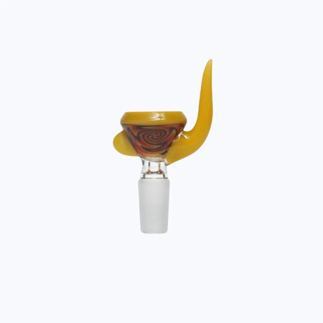 Colourful Bong Bowl with Handle | 14.5mm