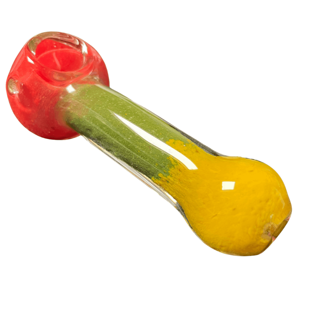 Blazed Rasta Spoon Pipe- Red green yellow - A Bong Shop
