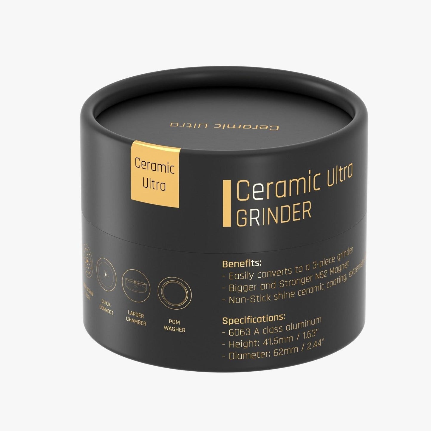 Brokoli Ceramic Ultra Herb Grinder - A Bong Shop