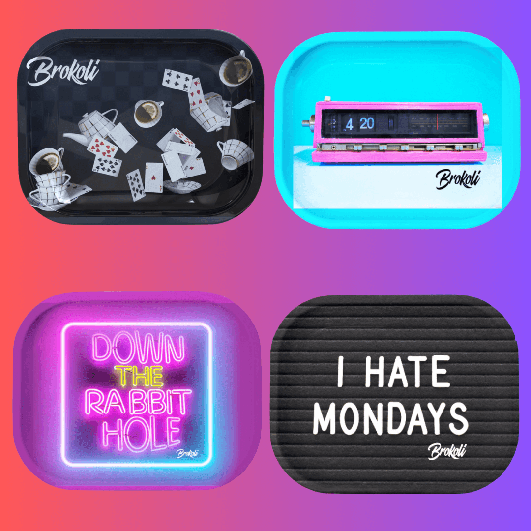 Brokoli Rolling Trays | Small - A Bong Shop