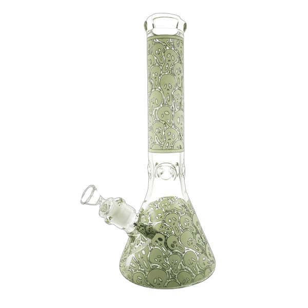 14 inch glow in dark beaker - A Bong Shop