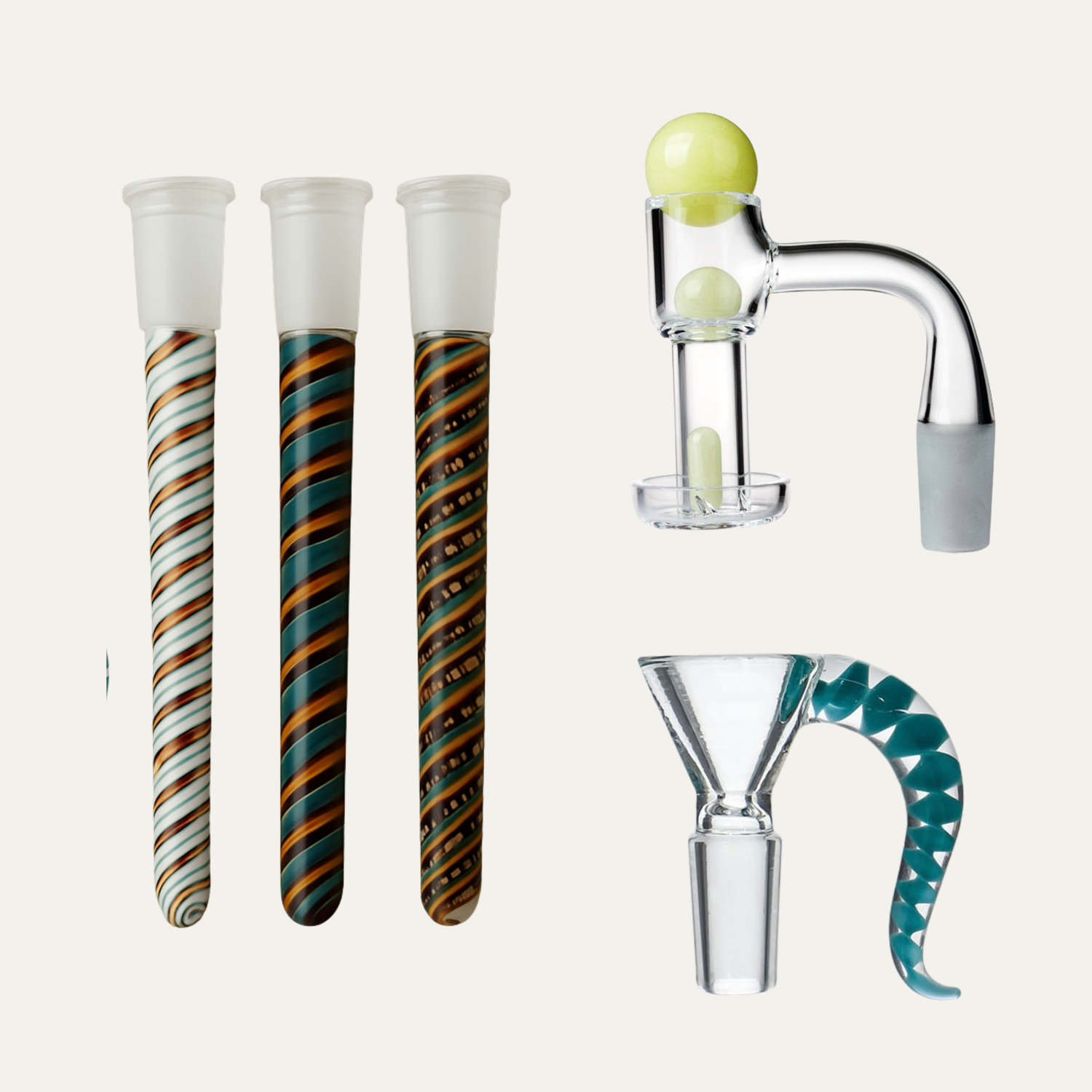 Glass Bowls, Bangers and Down Pipes