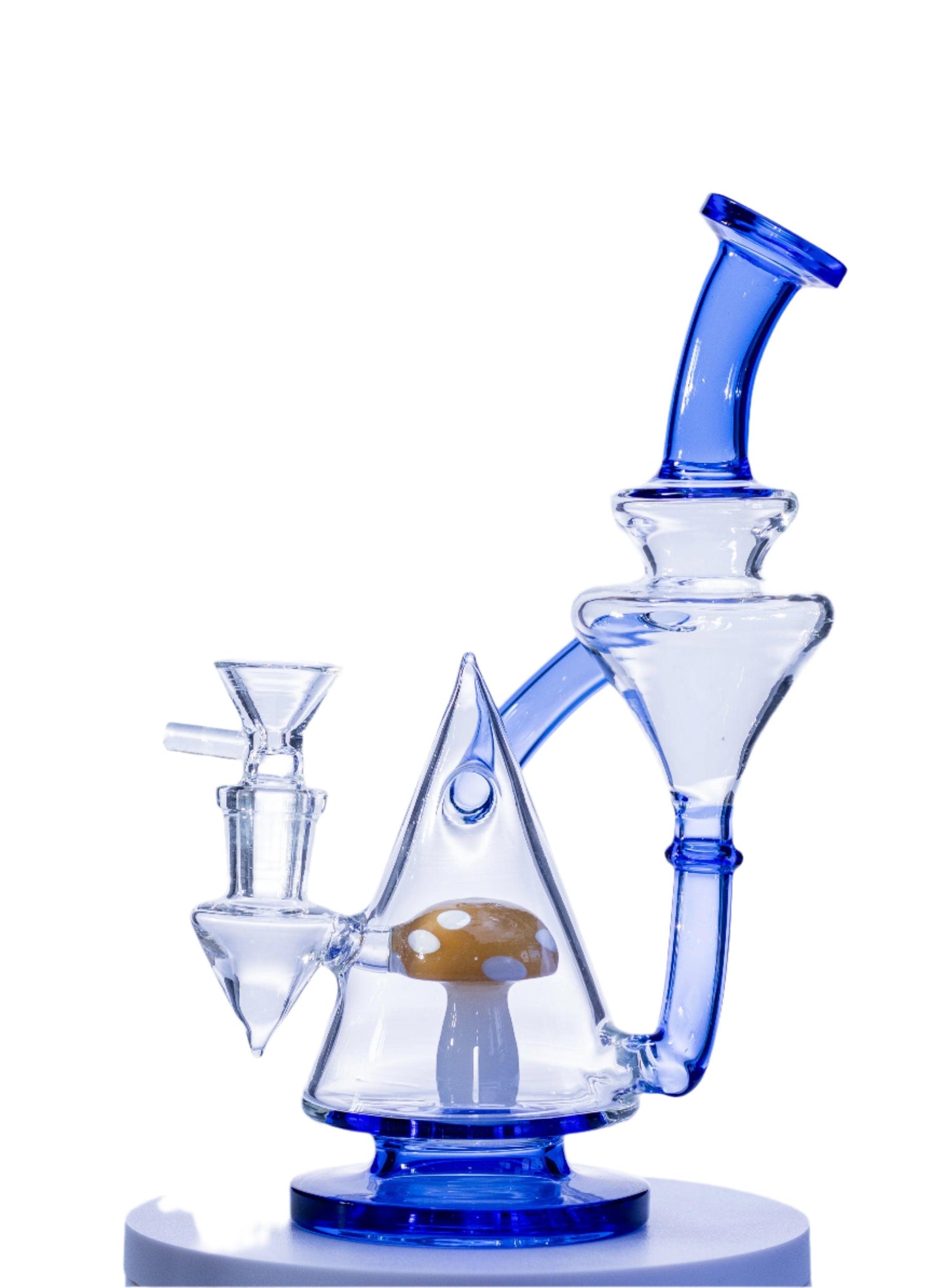 Glass Head Shroom Recycler Bong