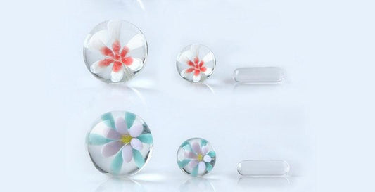 Glass 3D Flower Terp Slurper Set