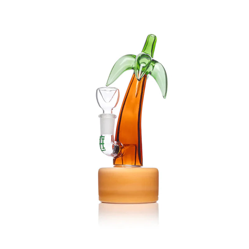 Hemper 7 Inch Palm Tree Glass Bong 14.5 mm