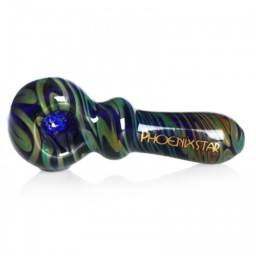 Phoenix Star 4 Inch Spoon Pipe with 7-Hole Glass Screen