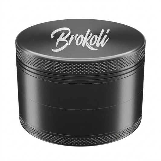Brokoli Black Aluminium Grinder (4-Part) | 62mm