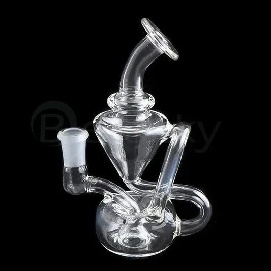 Glass Head 5 Inch Recycler Dab Rig | 10 mm