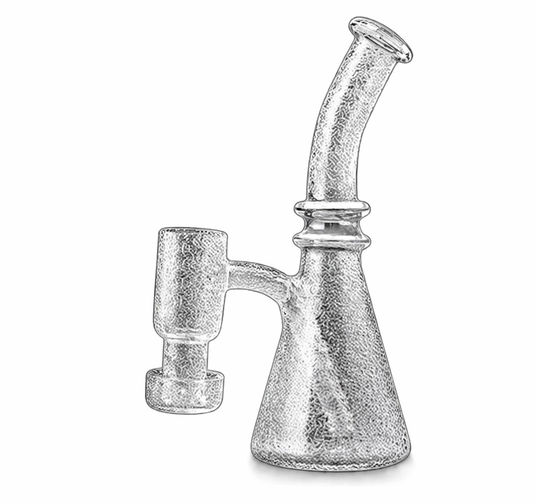 5 Inch Quartz Dab Rig with fixed Flat Top Terp Slurper