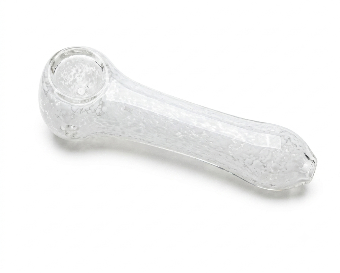 White Glass Spoon Pipe | 4.5 inch