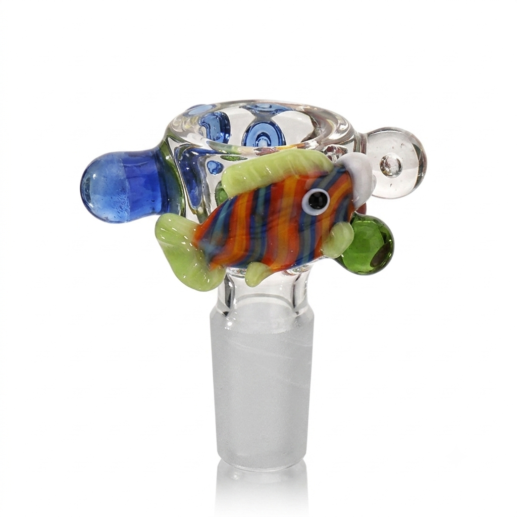 Glass Head Tropical Fish Glass Bowl | 14.5mm