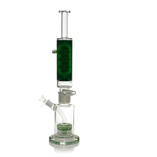 18.5 Inch Glycerin Coil Percolator Bong | 14.5 mm