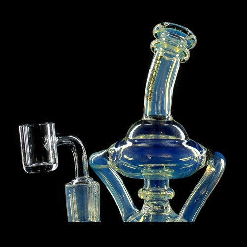 Phoenix Star 9 Inch Recycler Dab Rig | Silver Fumed Glass | 14.5 mm