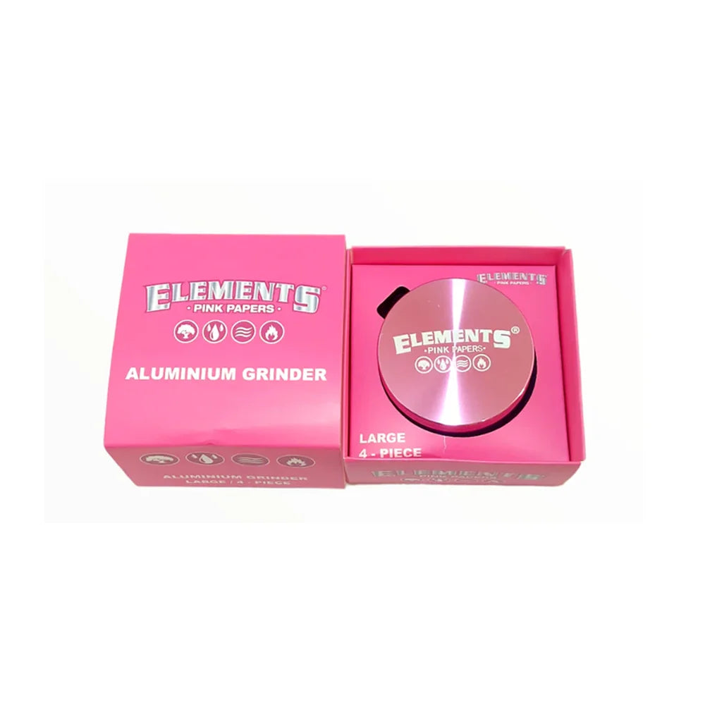 Elements Large 4 Part Metal Grinder Pink