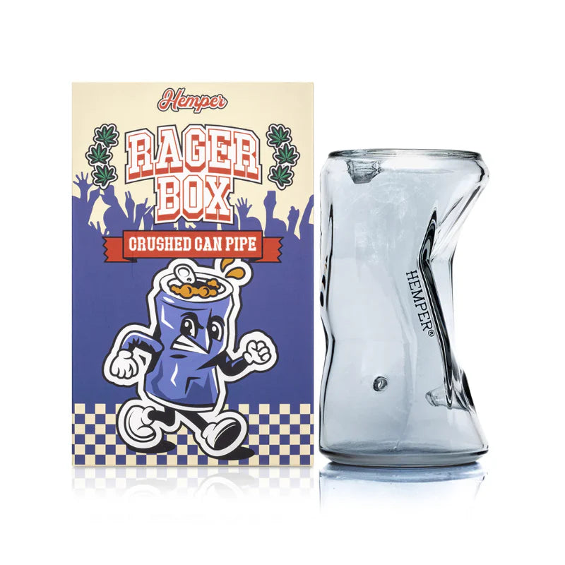Hemper 4.6 Inch Crushed Can Glass Hand Pipe