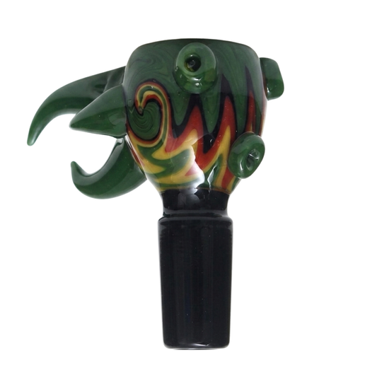 3 Horn Wig Wag Glass Bowl