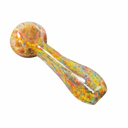 4inch Confetti Glass Spoon Pipe