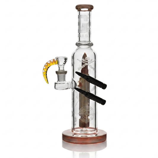 Sniper Bullet Perc Straight Tube EG Series Bong | 11.5 Inch