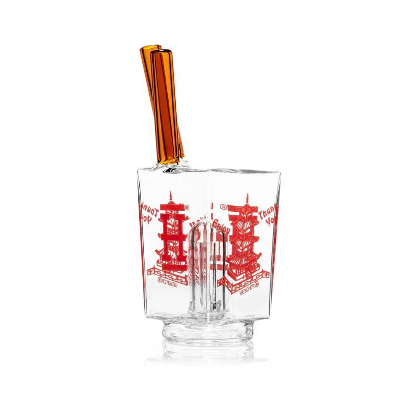 Hemper 5.3 Inch Chinese Takeout Puffco Peak Glass Top