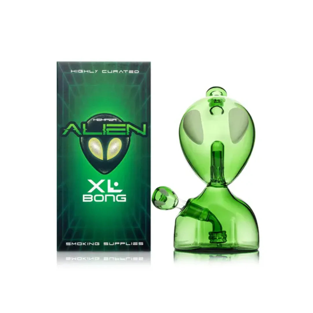 Hemper 9 Inch Alien Head Glass Bong 14.5 mm