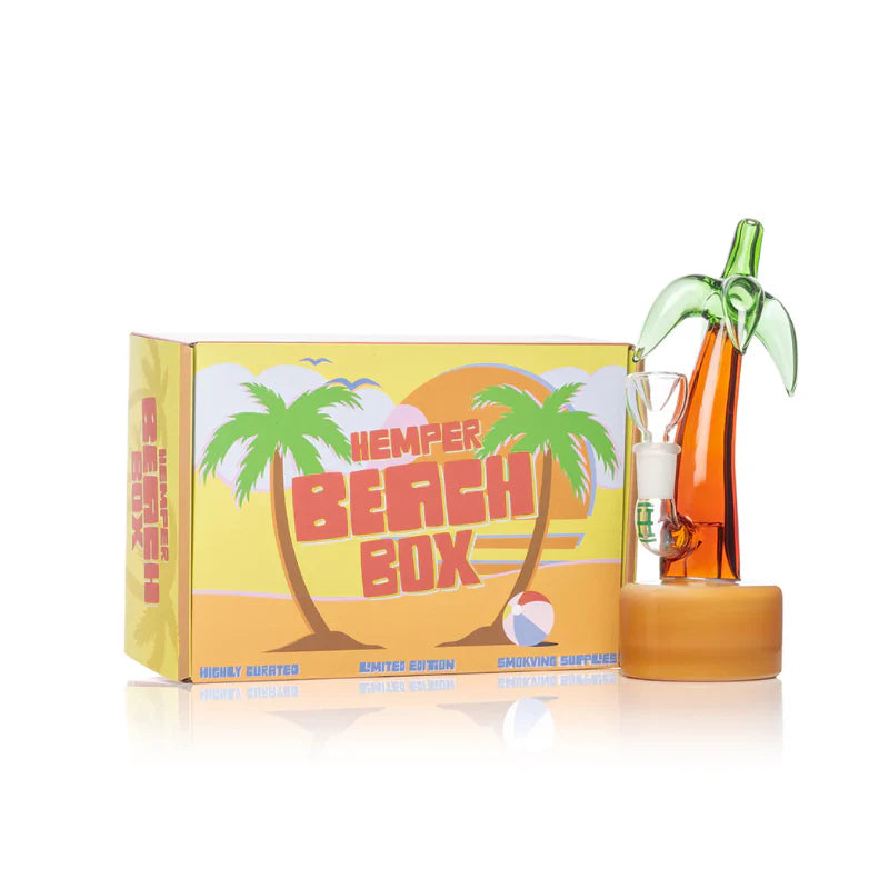 Hemper 7 Inch Palm Tree Glass Bong 14.5 mm