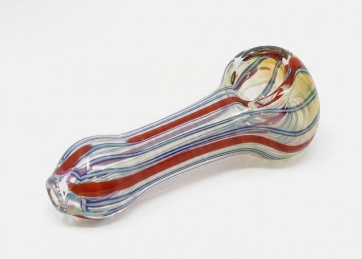 Hand Blown 3.5 Inch Glass Hand Pipe Blowfish Style